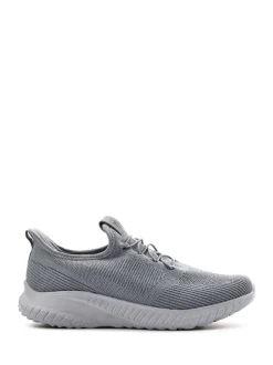 Pavers Grey Slip-On Wide-Fit Trainers