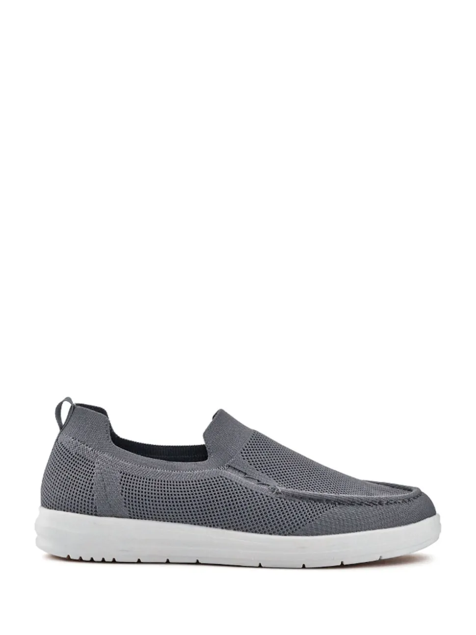 Pavers Grey Stretchy Slip-On Shoes