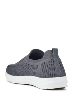 Pavers Grey Stretchy Slip-On Shoes