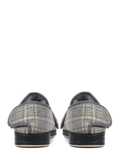 Pavers Grey Touch Fasten Slippers