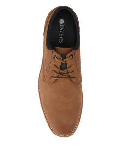 Pavers Light Brown Casual Cushioned Lace Up Shoes