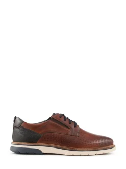 Pavers Natural Dual Fasten Leather Shoes