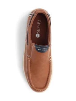 Pavers Natural Pavers Blue Slip On Boat Shoes