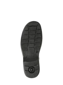 Pavers Natural Pavers Wide Fit Leather Slip On Black Shoes