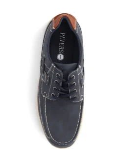 Pavers Navy Pavers Blue Casual Lace Up Shoes