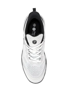 Pavers White Wide Fit Memory Foam Trainers