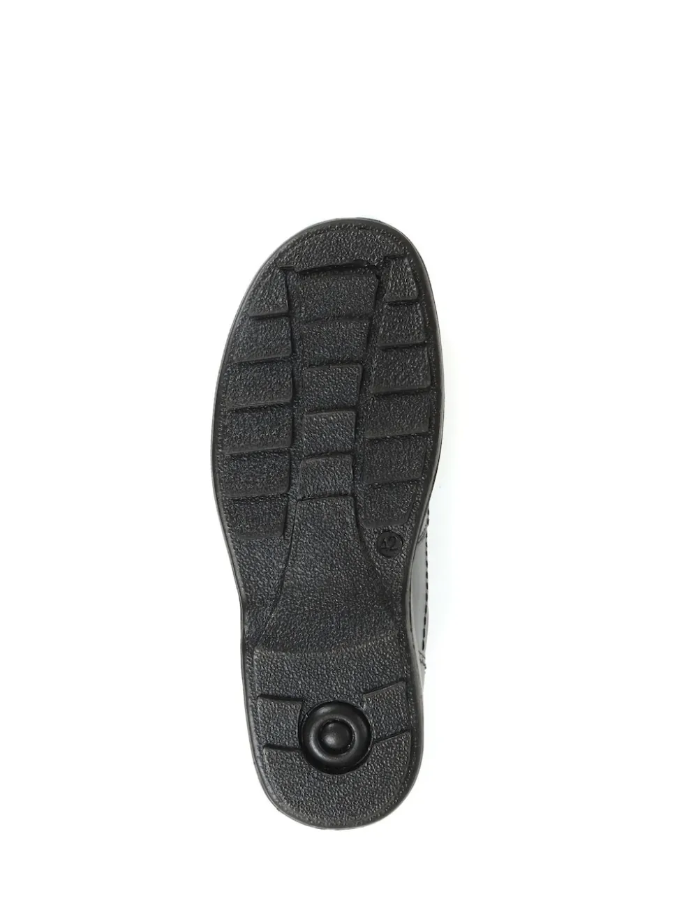 Pavers Wide Fit Black Leather Shoes