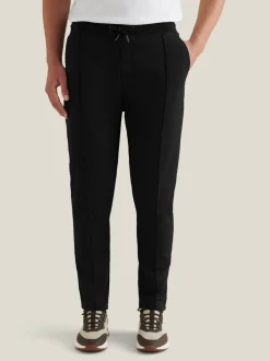 Peckham Rye Black Interlock Jersey Joggers