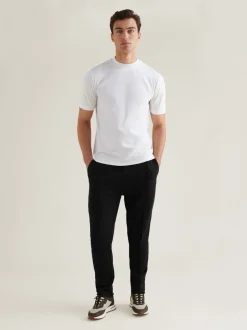 Peckham Rye Black Interlock Jersey Joggers