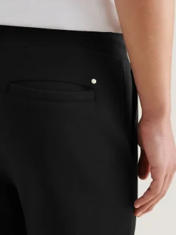 Peckham Rye Black Interlock Jersey Joggers