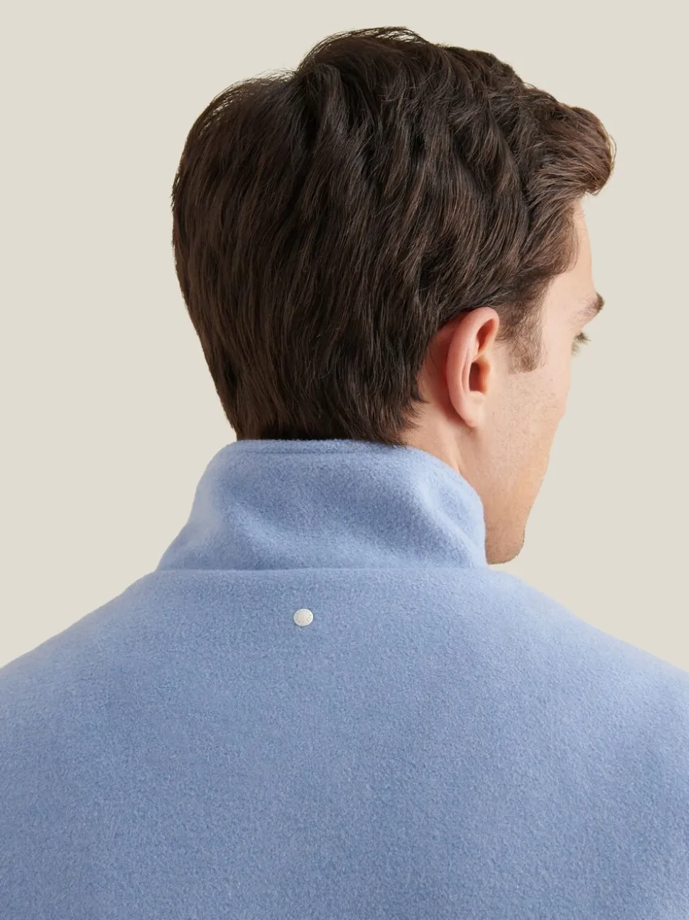 Peckham Rye Blue Full Zip Wool Blend Vest