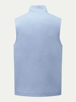 Peckham Rye Blue Full Zip Wool Blend Vest