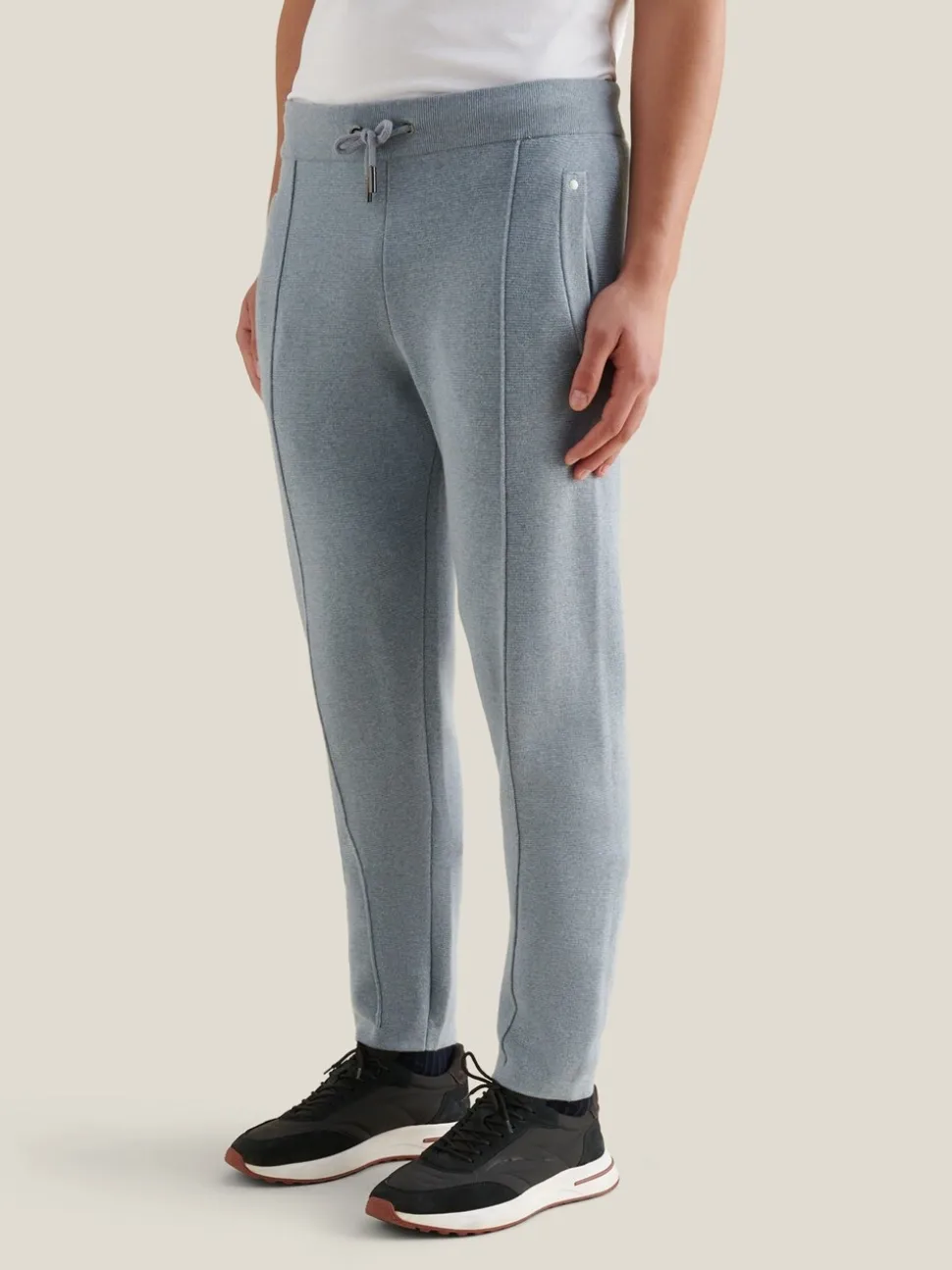 Peckham Rye Blue Milano Knit Joggers