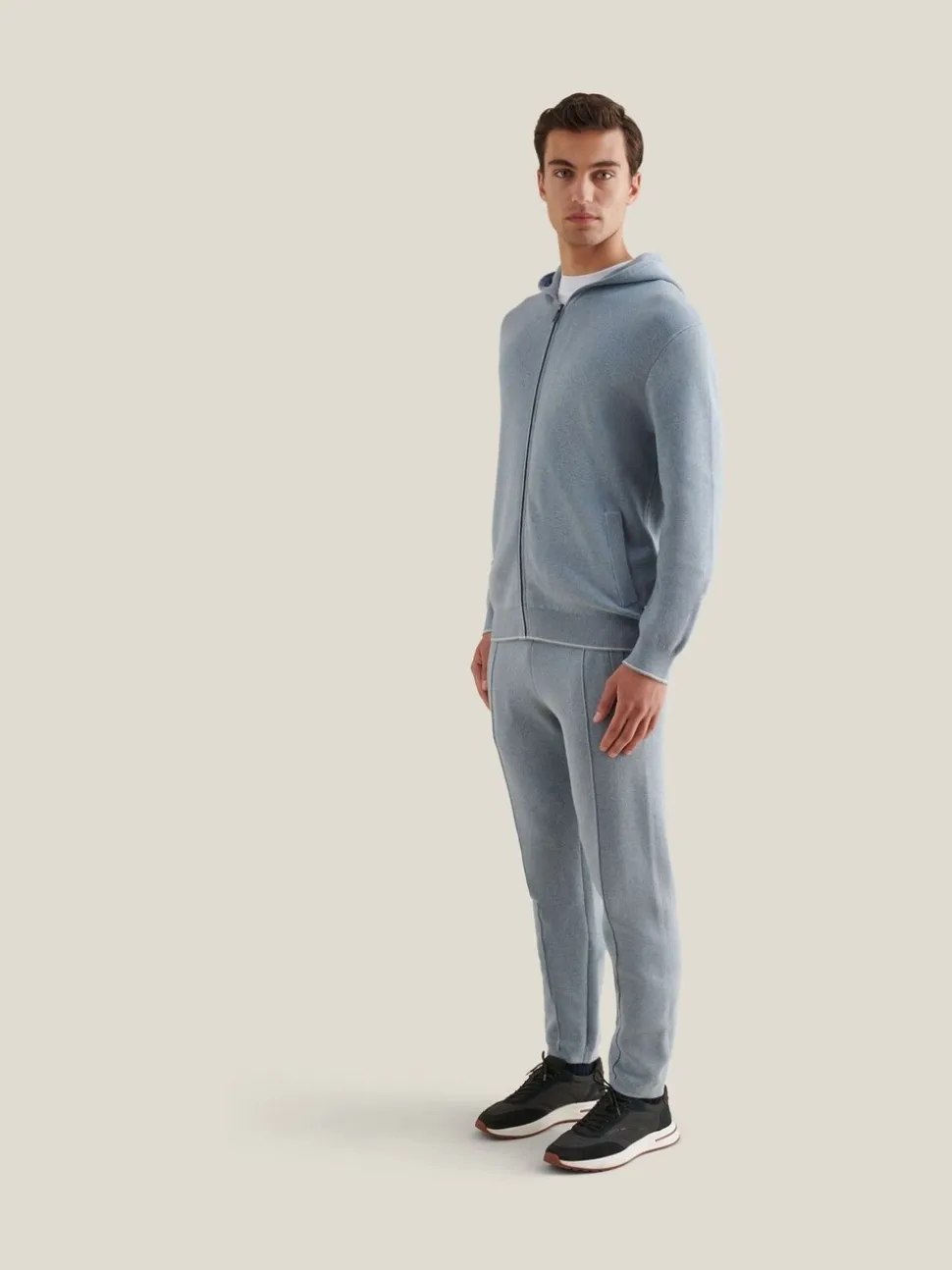 Peckham Rye Blue Milano Knit Joggers