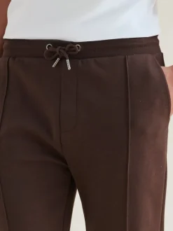 Peckham Rye Brown Interlock Jersey Joggers