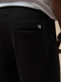 Penfield Black Mens Original Logo Sweat Shorts