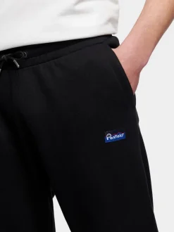Penfield Black Mens Relaxed Fit 100% Cotton Original Logo Joggers