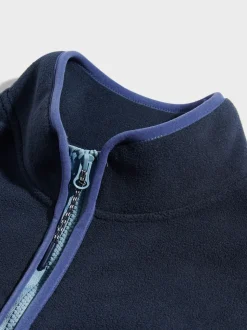Penfield Blue Mens Graylock Quarter Zip Fleece