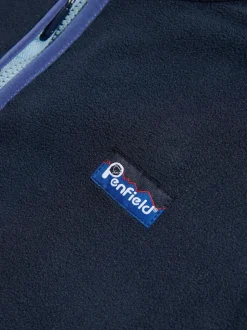 Penfield Blue Mens Graylock Quarter Zip Fleece
