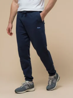 Penfield Blue Mens Relaxed Fit 100% Cotton Original Logo Joggers