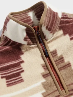 Penfield Brown Mens Forefounders Graylock Quarter Zip Fleece