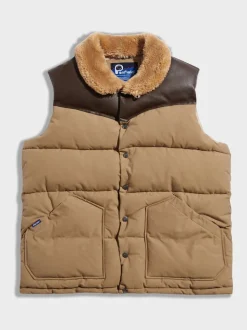 Penfield Brown Mens Rockwool Vest