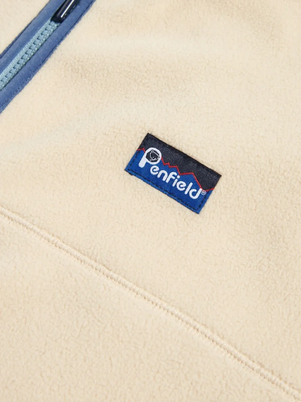 Penfield Cream Mens Graylock Fleece Vest