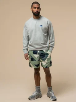 Penfield Green Mens Eldridge Print Packable Swim Shorts