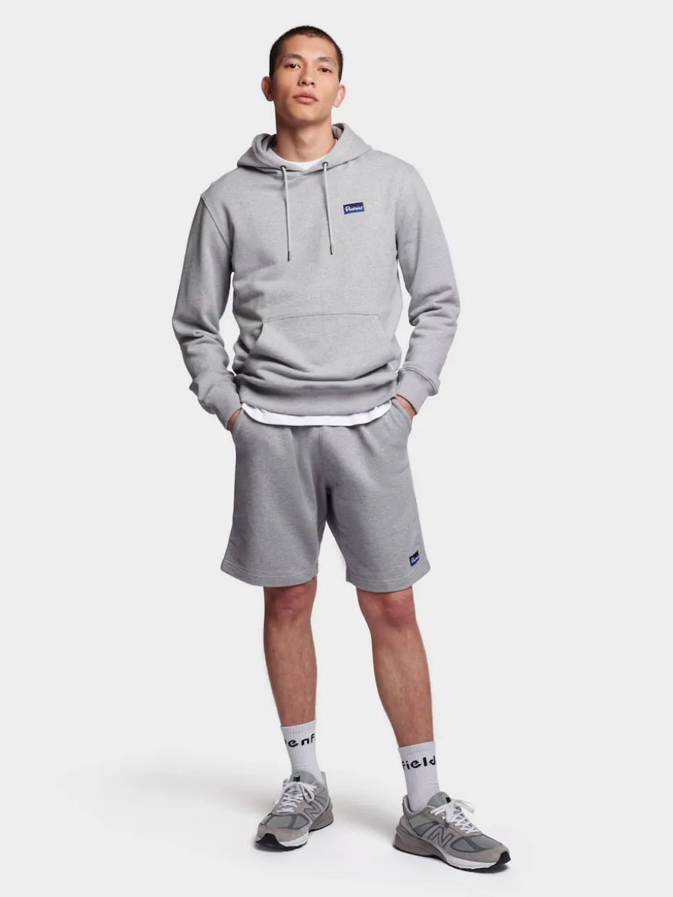 Penfield Grey Mens Original Logo Sweat Shorts
