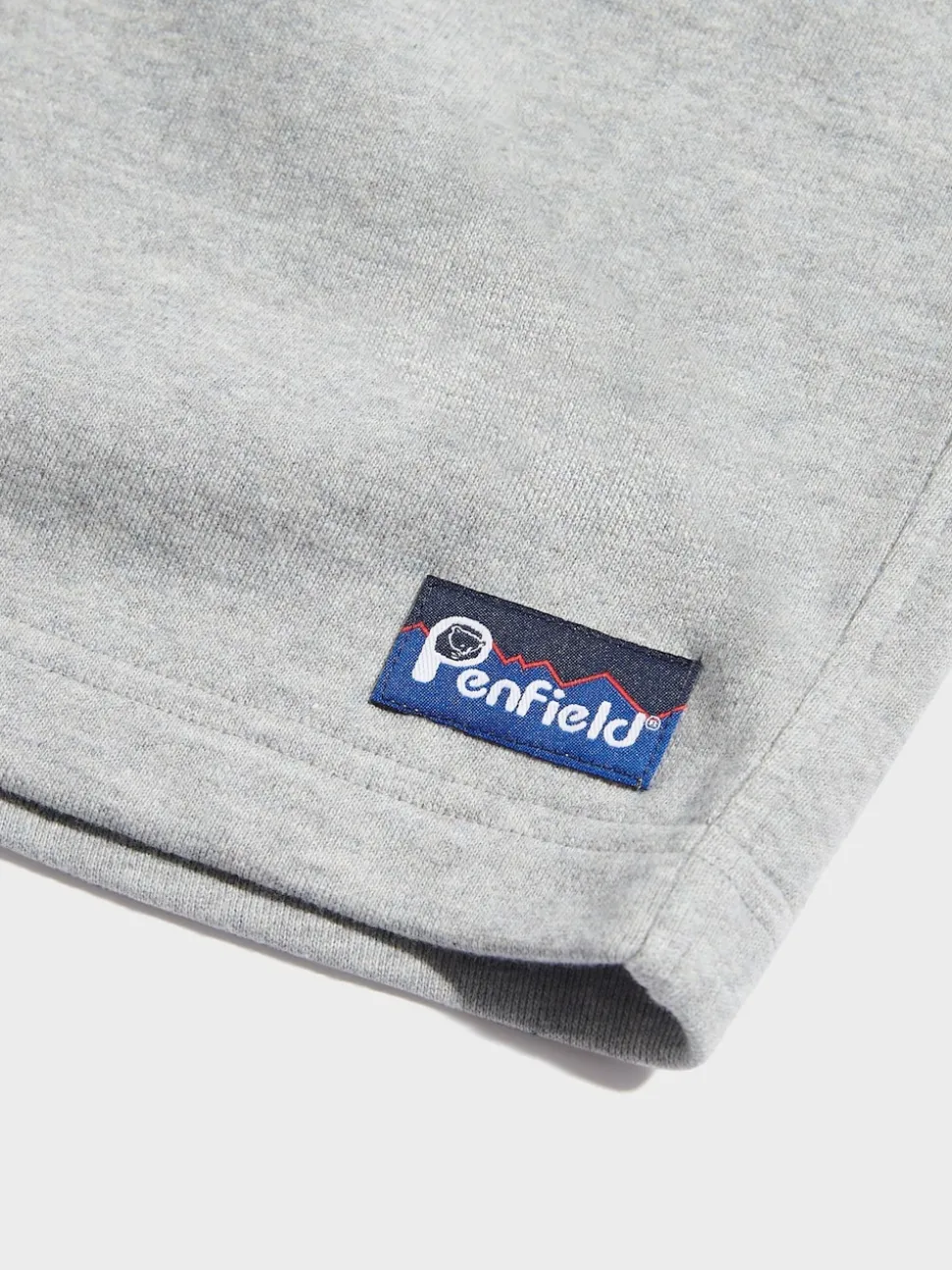 Penfield Grey Mens Original Logo Sweat Shorts