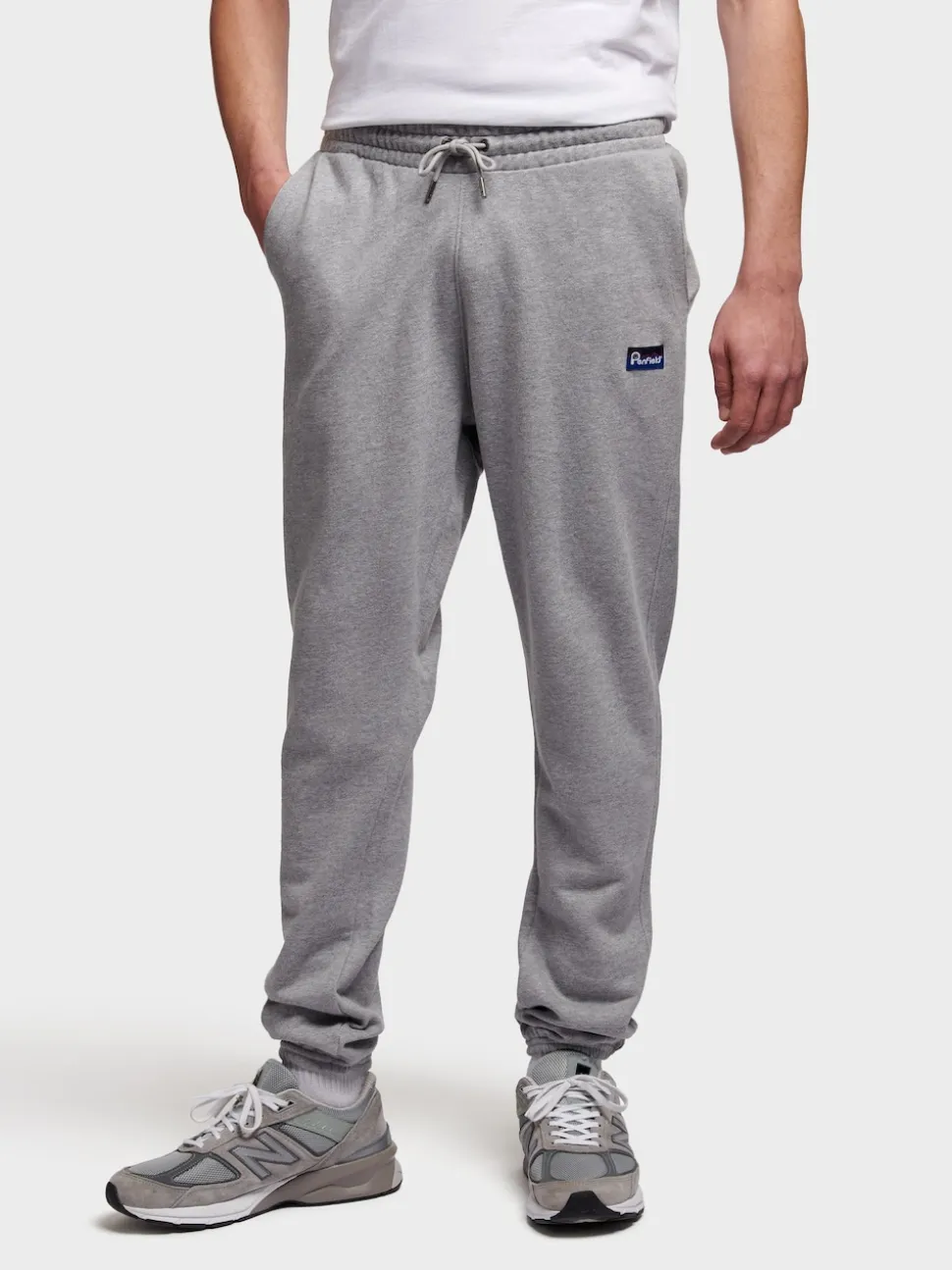 Penfield Grey Mens Relaxed Fit 100% Cotton Original Logo Joggers