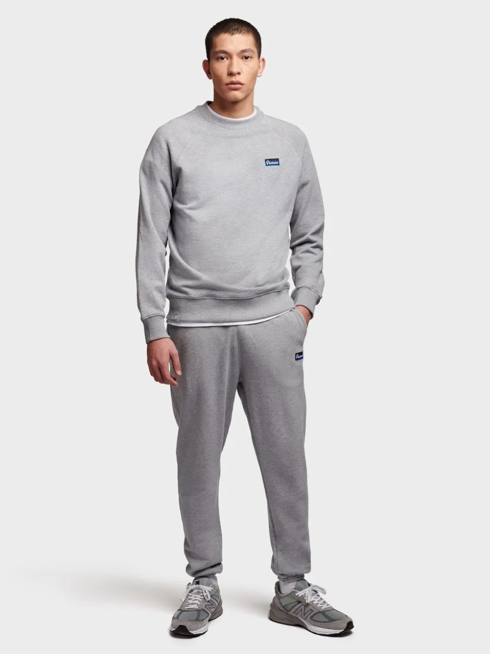 Penfield Grey Mens Relaxed Fit 100% Cotton Original Logo Joggers