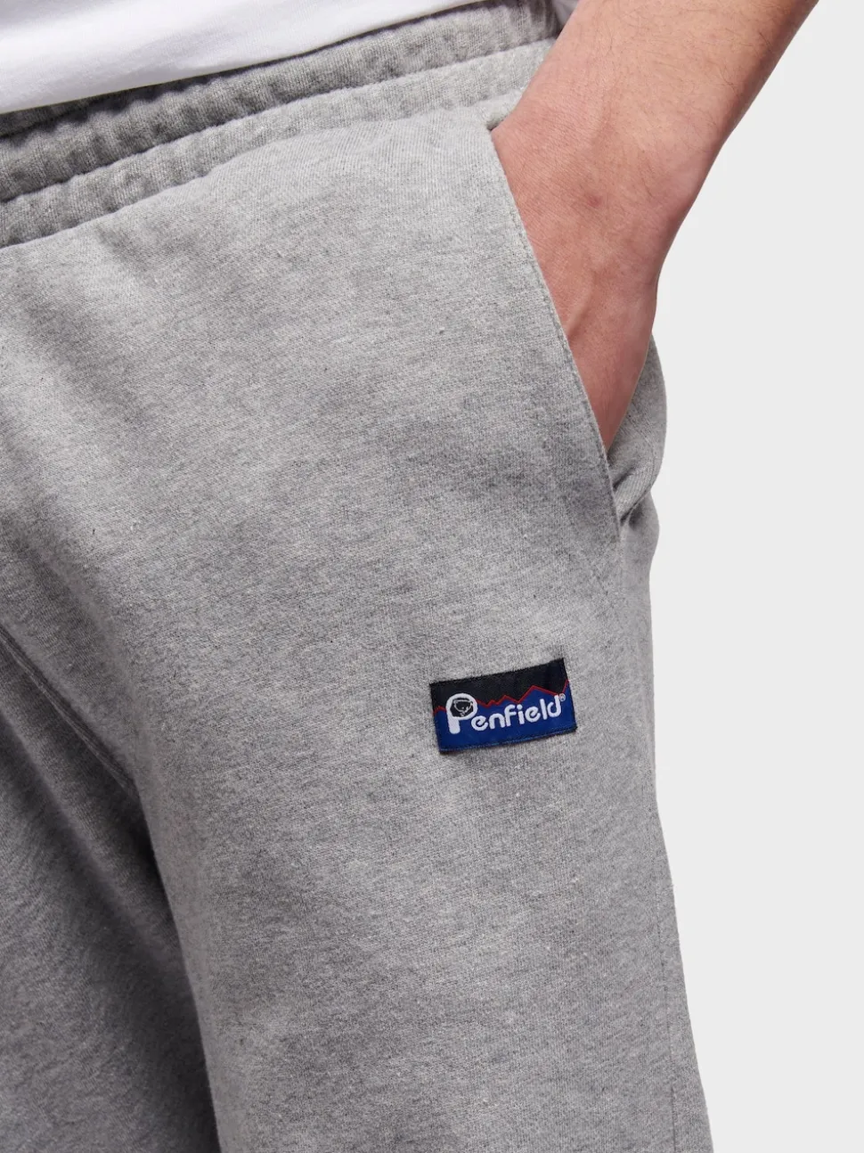 Penfield Grey Mens Relaxed Fit 100% Cotton Original Logo Joggers
