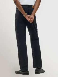 Percival Black Straight Leg Denim Jeans