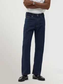 Percival Blue Straight Leg Cotton Denim Jeans
