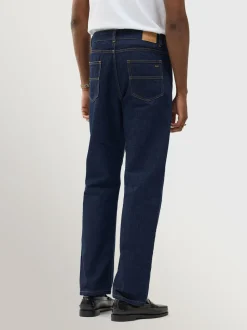 Percival Blue Straight Leg Cotton Denim Jeans