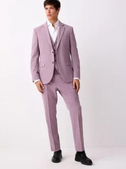 Pink Regular Fit Motionflex Stretch Waistcoat
