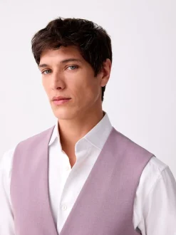 Pink Regular Fit Motionflex Stretch Waistcoat