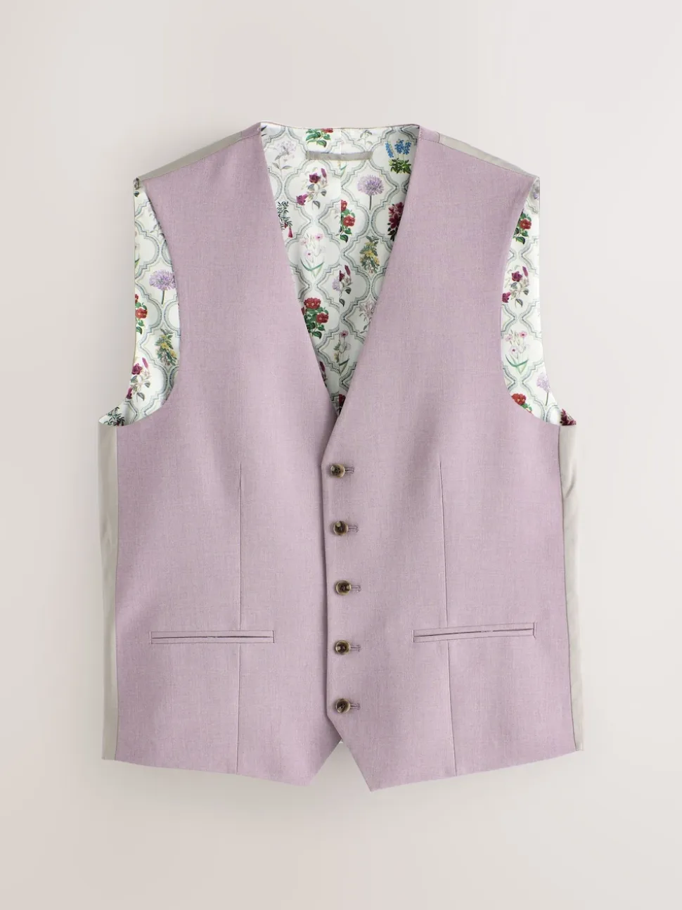 Pink Regular Fit Motionflex Stretch Waistcoat