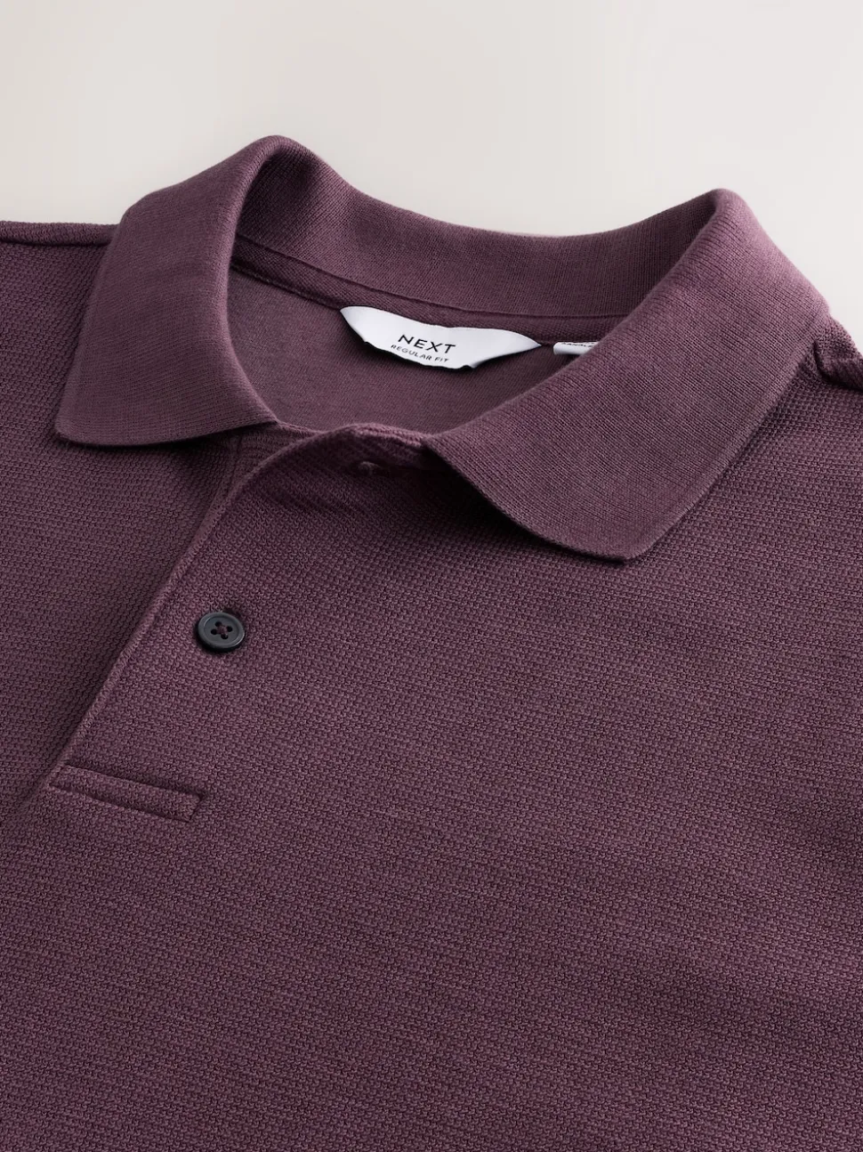 Pink Regular Fit Textured Smart Polo Shirt
