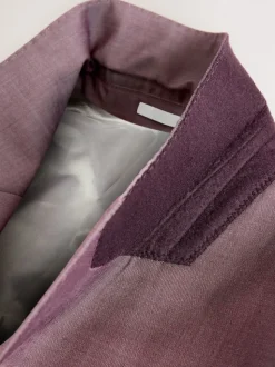 Pink Slim Fit Signature Cerutti 100% Italian Wool Suit Jacket