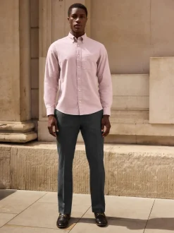 Pink Soft Touch Oxford Long Sleeve Shirt