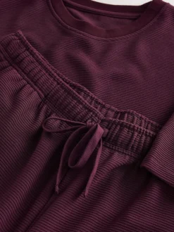 Plum Purple TENCEL™ Modal Blend Short Sleeve Pyjamas Set