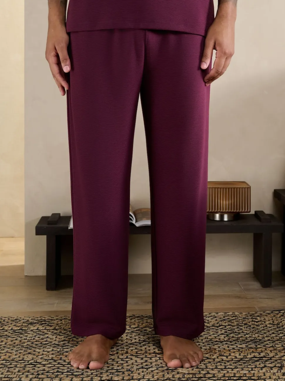 Plum Purple TENCEL™ Modal Blend Short Sleeve Pyjamas Set
