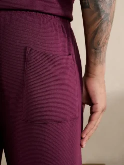 Plum Purple TENCEL™ Modal Blend Short Sleeve Pyjamas Set