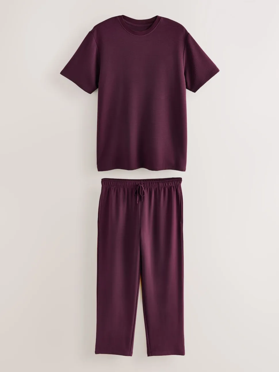 Plum Purple TENCEL™ Modal Blend Short Sleeve Pyjamas Set