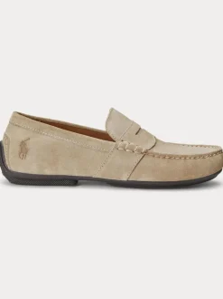 Polo Ralph Lauren Beige Reynold Suede Driver Loafers