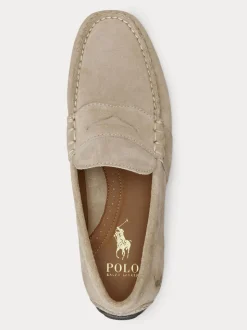 Polo Ralph Lauren Beige Reynold Suede Driver Loafers