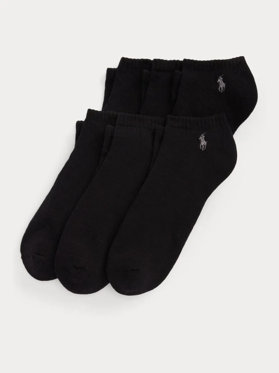 Polo Ralph Lauren Black Cushioned Low-Cut Socks 6 Pack