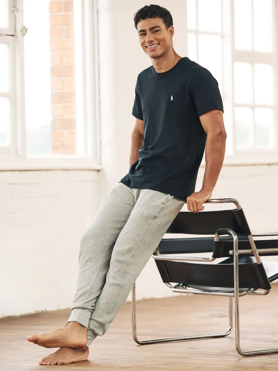 Polo Ralph Lauren Black Logo Cotton Jersey T-Shirt